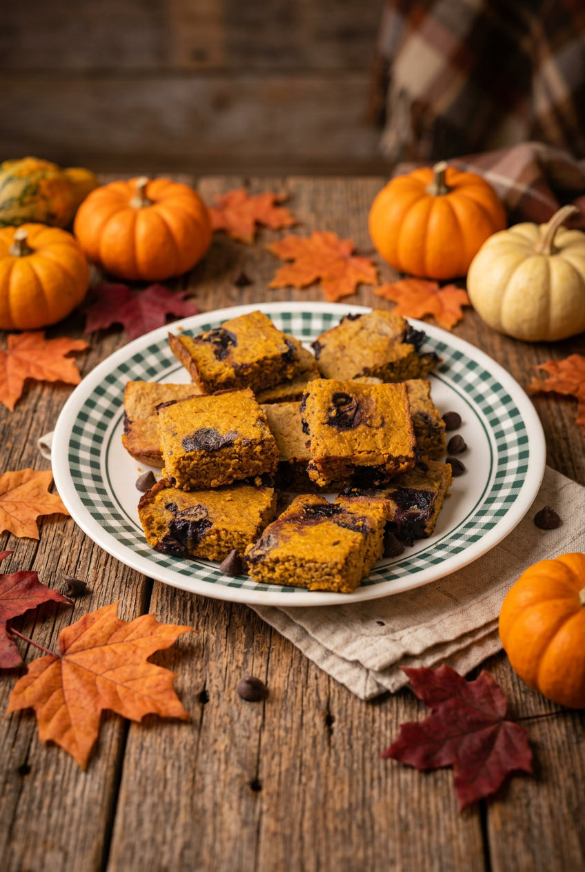 Pumpkin Blueberry Bars