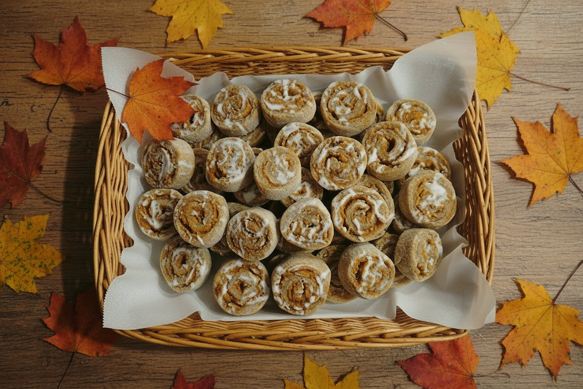 Pumpkin cinnamon pinwheel's